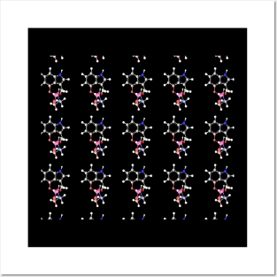 Psilocybin Molecule Posters and Art